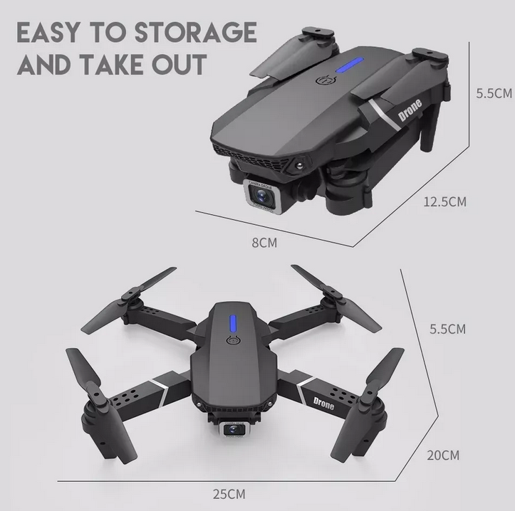 Dron E88 doble cámara 4K  - Upperway™